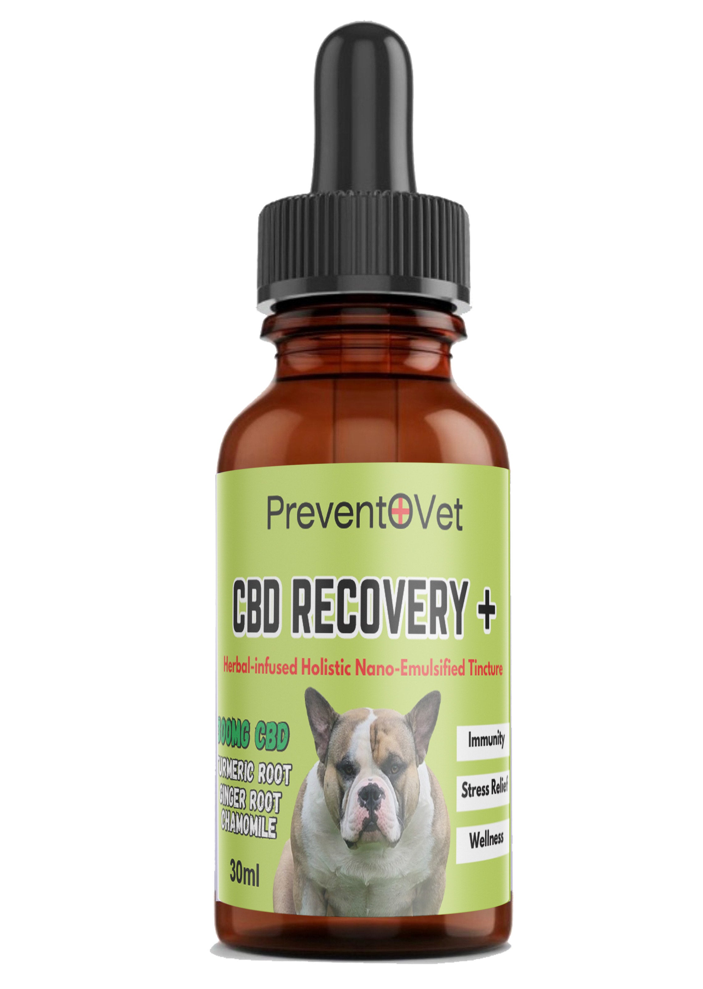Prevento Vet CBD Recovery + Herbal Nano Tincture (30ml)
