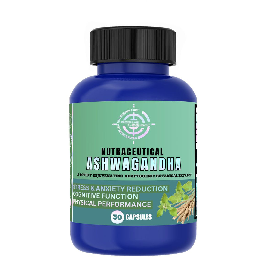 Nutraceutical Ashwagandha Capsules - 500mg Super Strength