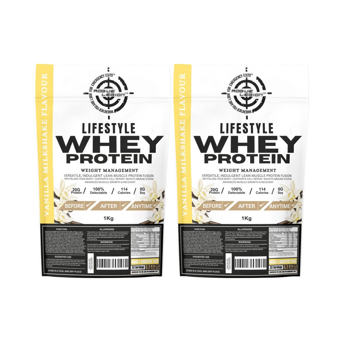 Lifestyle Whey Protein-2x1kg Combo