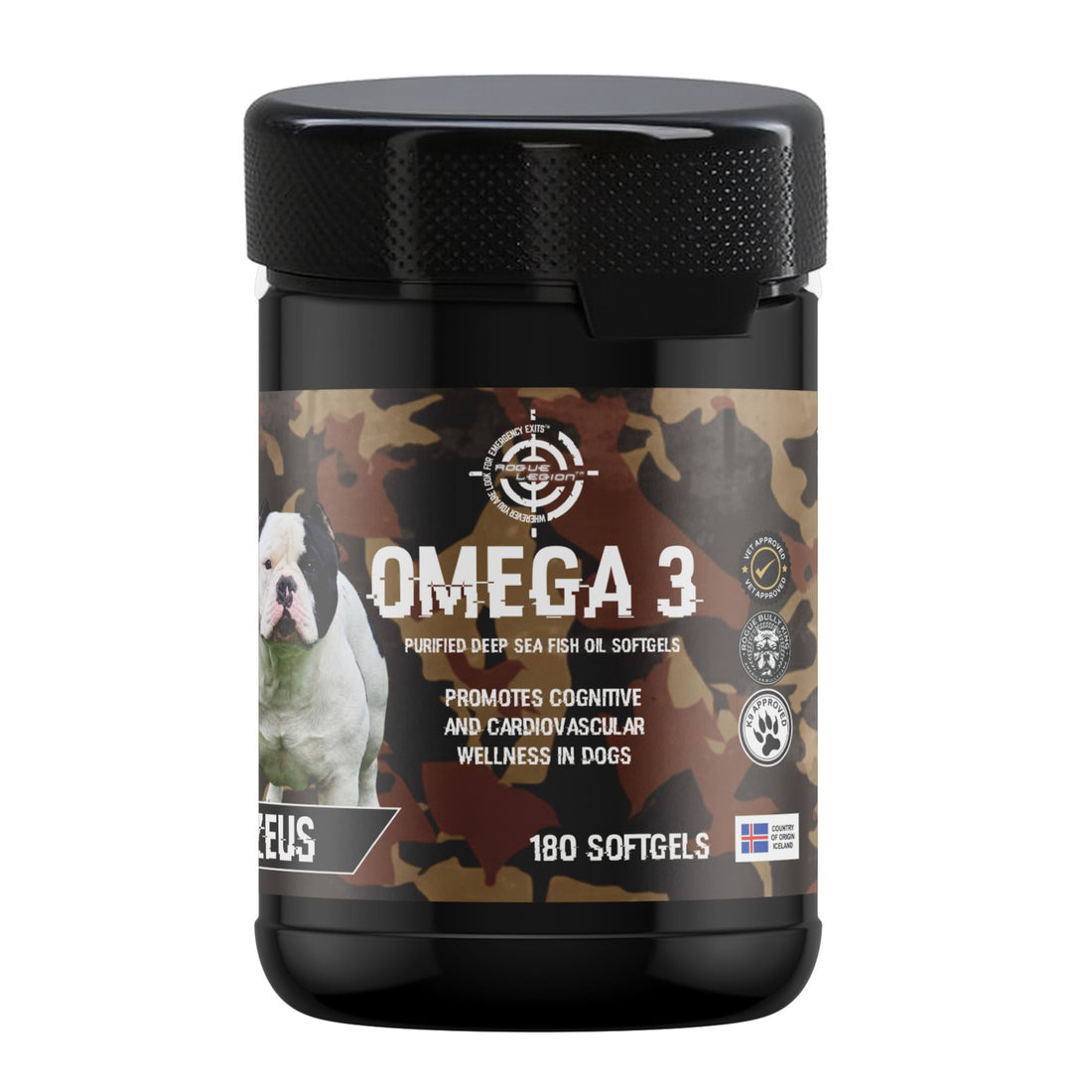 Rogue Legion K9 - Omega 3 - 180 Softgels - 1000mg