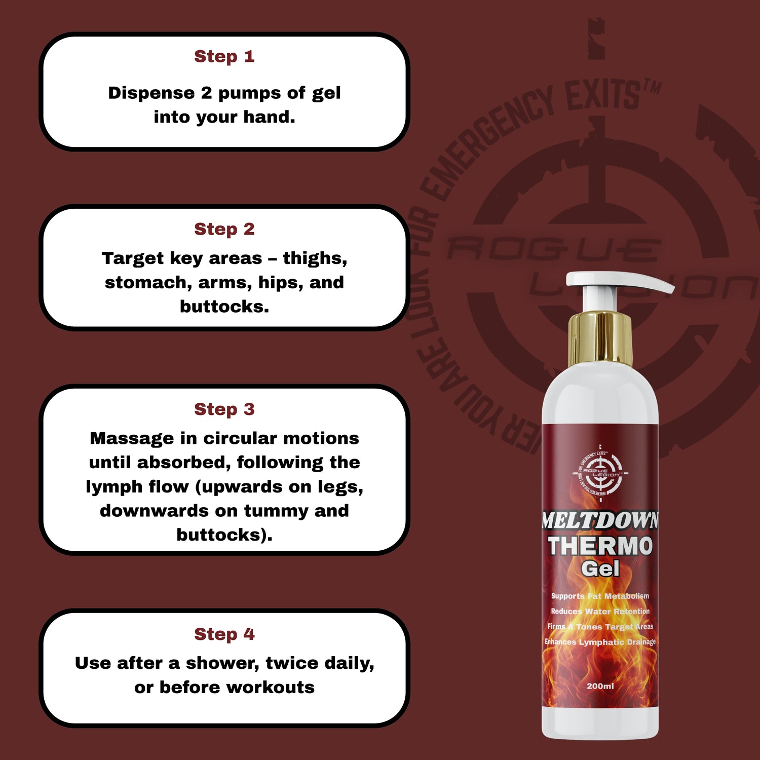 Rogue Legion Meltdown - Thermogenic Fat Burning Gel (200ml)