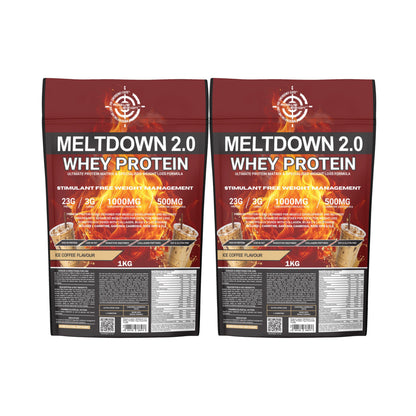 Meltdown 2.0 Whey Protein-2x1kg Combo