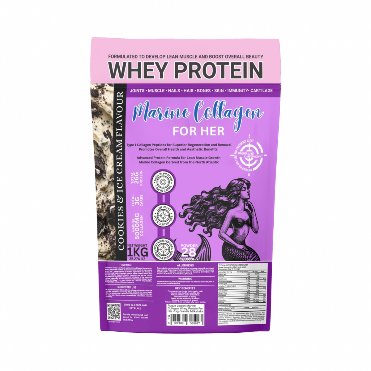 Marine Collagen Whey Protein For Her -1kg