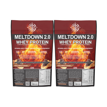 Meltdown 2.0 Whey Protein-2x1kg Combo