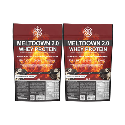Meltdown 2.0 Whey Protein-2x1kg Combo