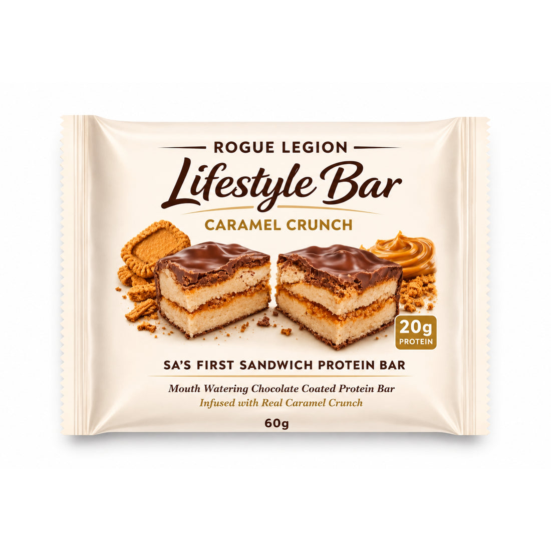 Lifestyle Protein Bar-Caramel Crunch- 60g