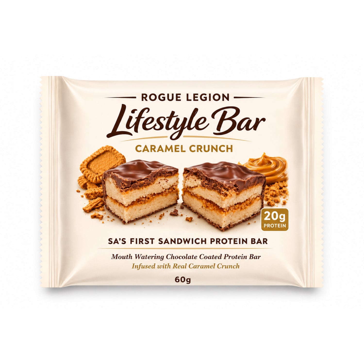 Lifestyle Protein Bar-Caramel Crunch-12 x 60g