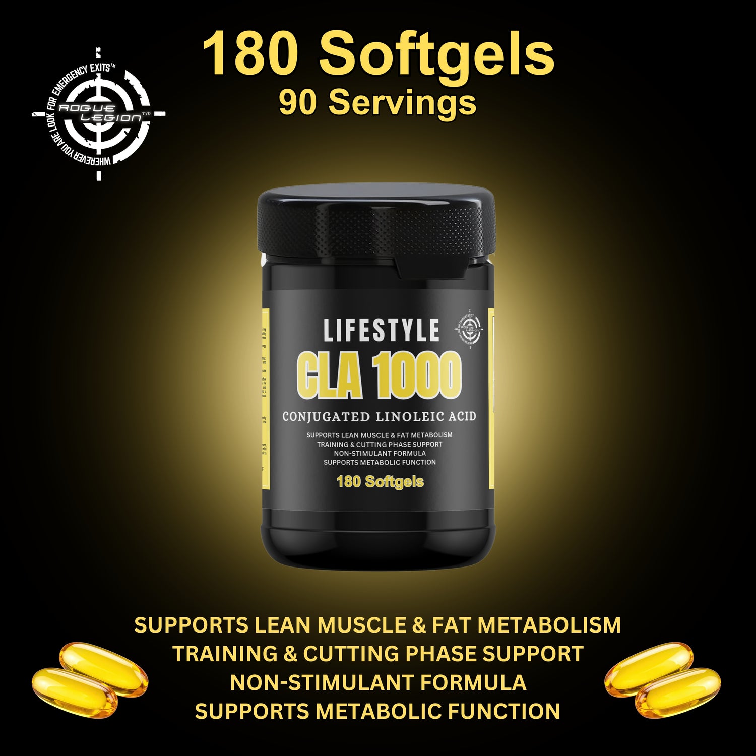 Rogue Legion Lifestyle CLA-180 Softgels