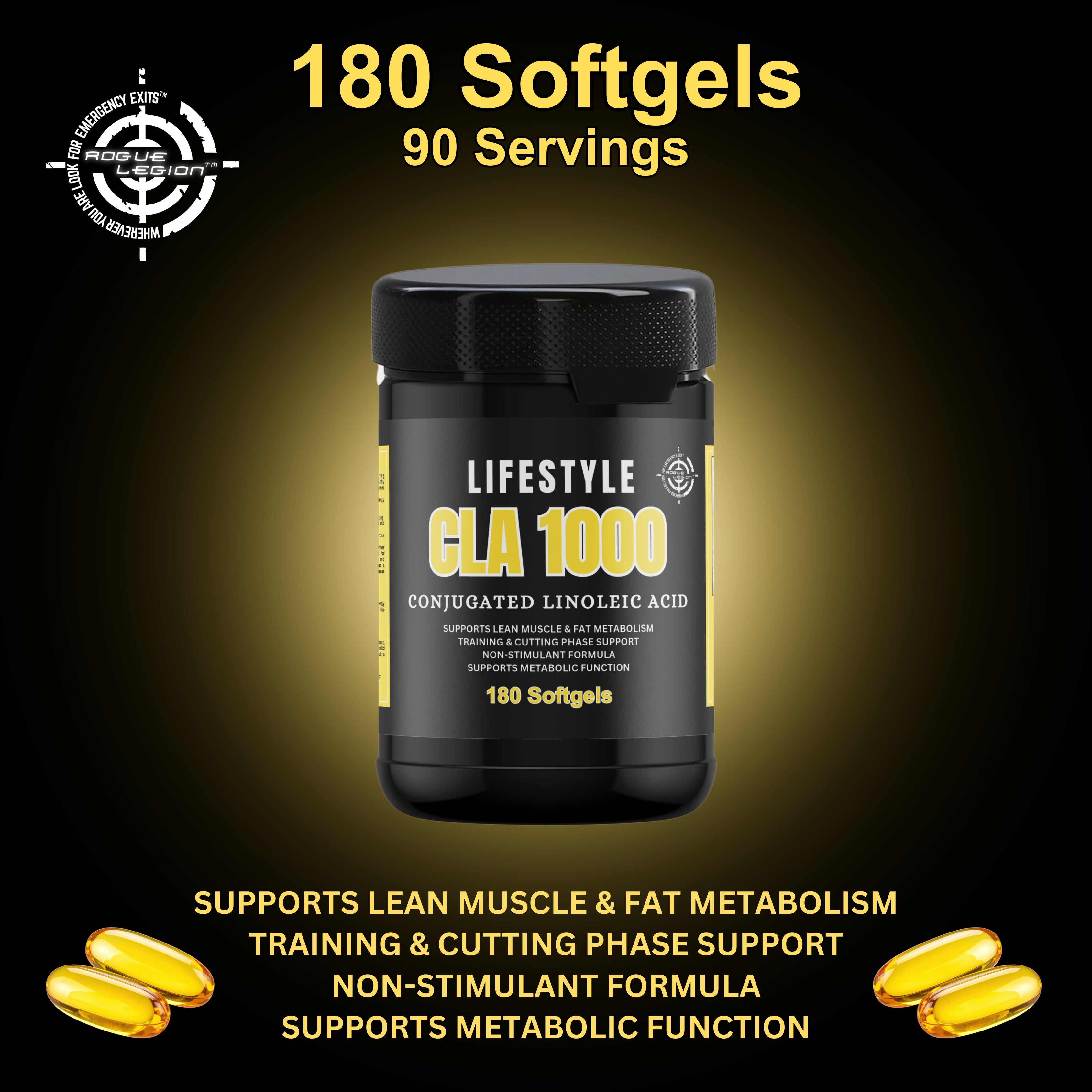 Rogue Legion Lifestyle CLA-180 Softgels
