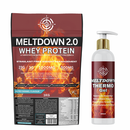Meltdown 2.0 Whey Protein 1KG + Meltdown Thermo Gel - 200ML