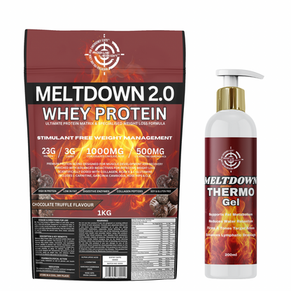 Meltdown 2.0 Whey Protein 1KG + Meltdown Thermo Gel - 200ML