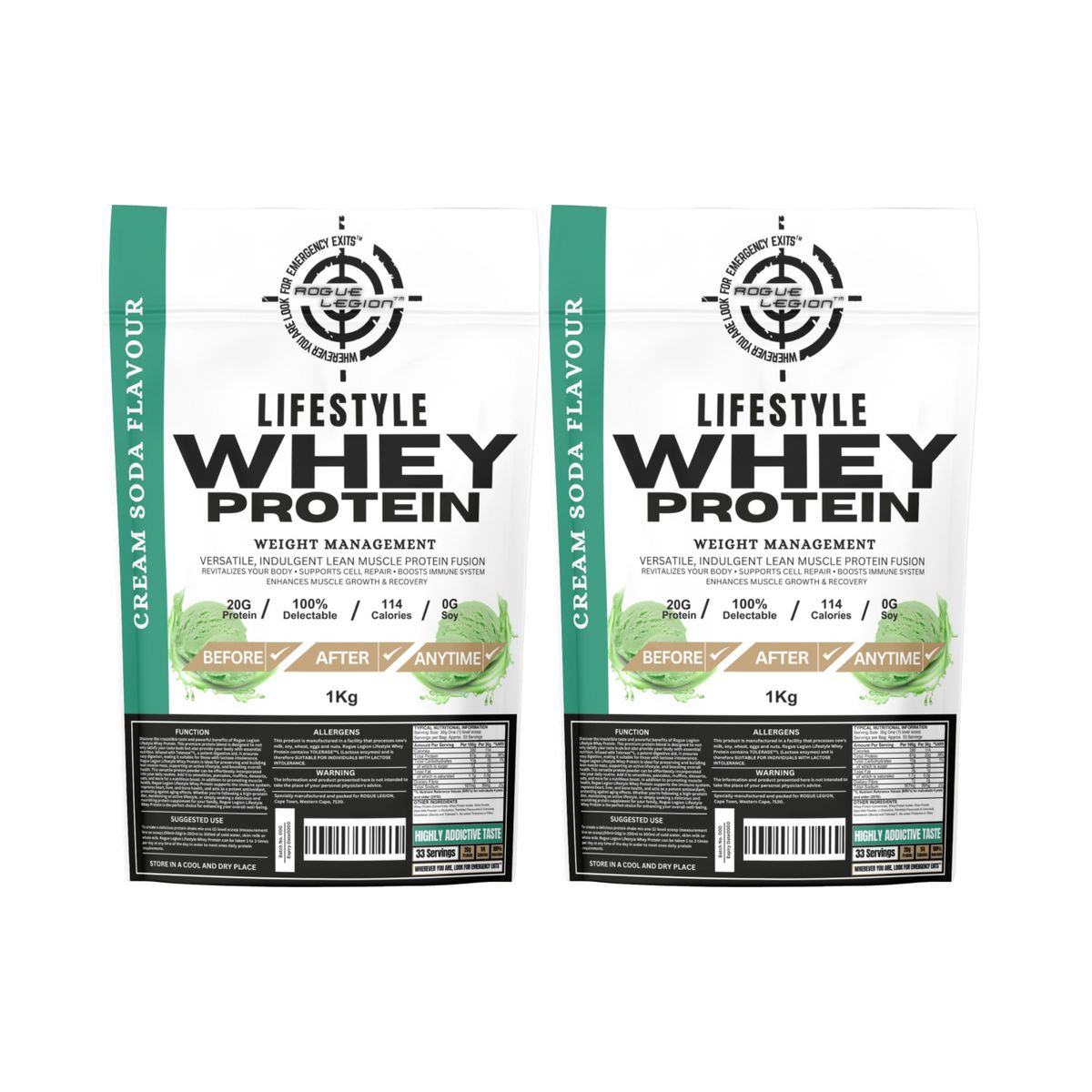 Lifestyle Whey Protein-2x1kg Combo