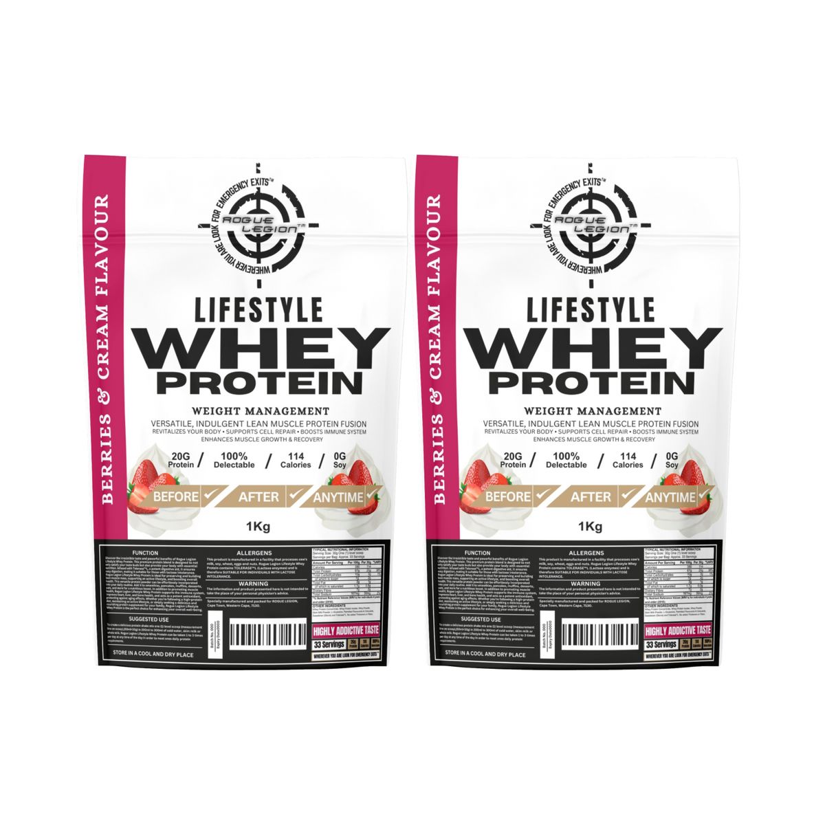Lifestyle Whey Protein-2x1kg Combo