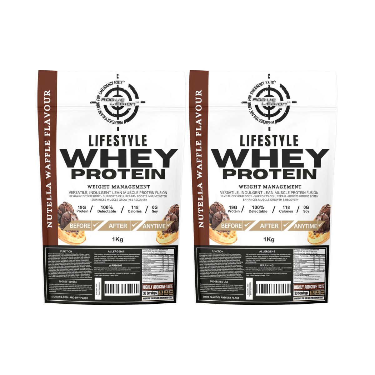 Lifestyle Whey Protein-2x1kg Combo