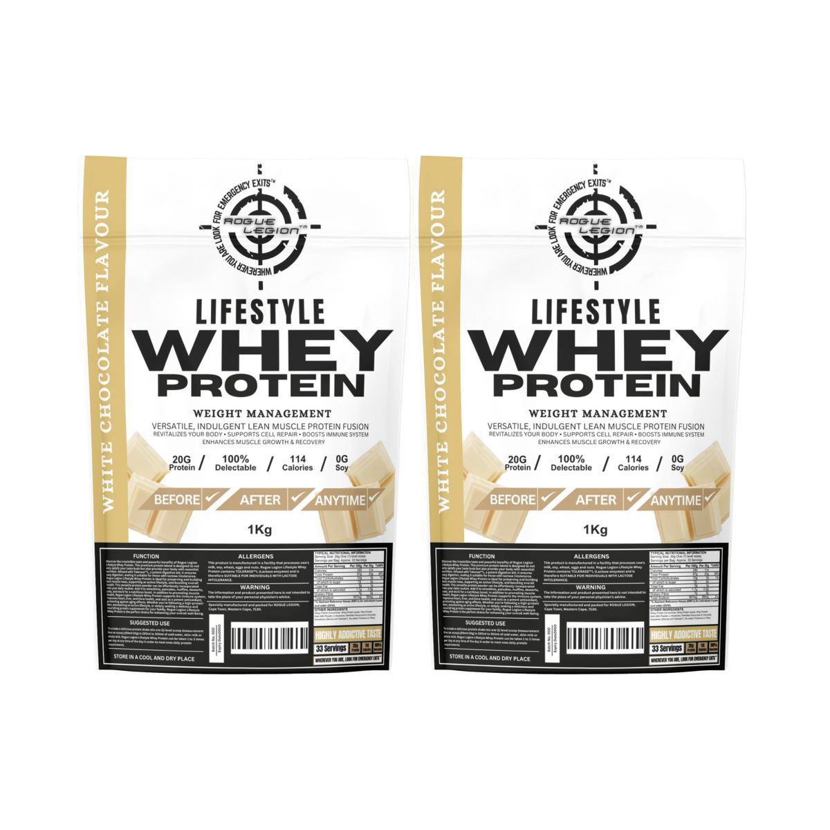 Lifestyle Whey Protein-2x1kg Combo