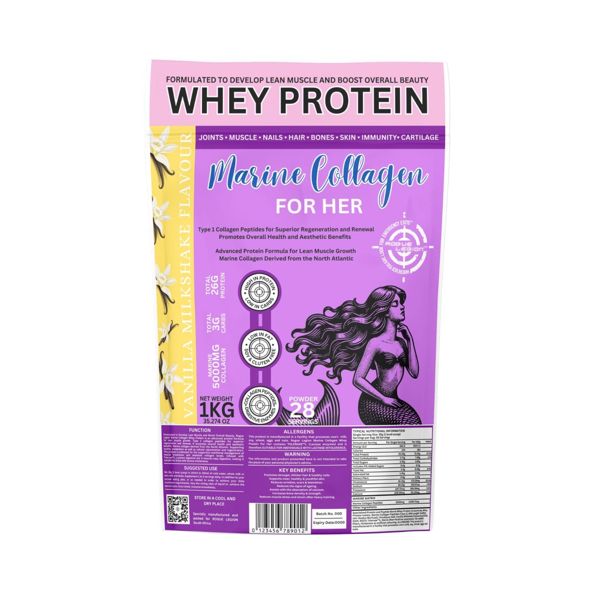 Marine Collagen Whey Protein For Her -1kg