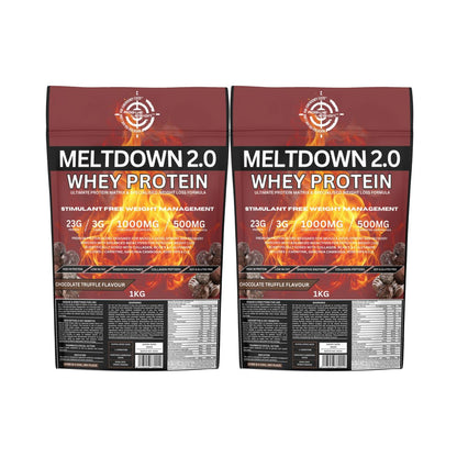 Meltdown 2.0 Whey Protein-2x1kg Combo