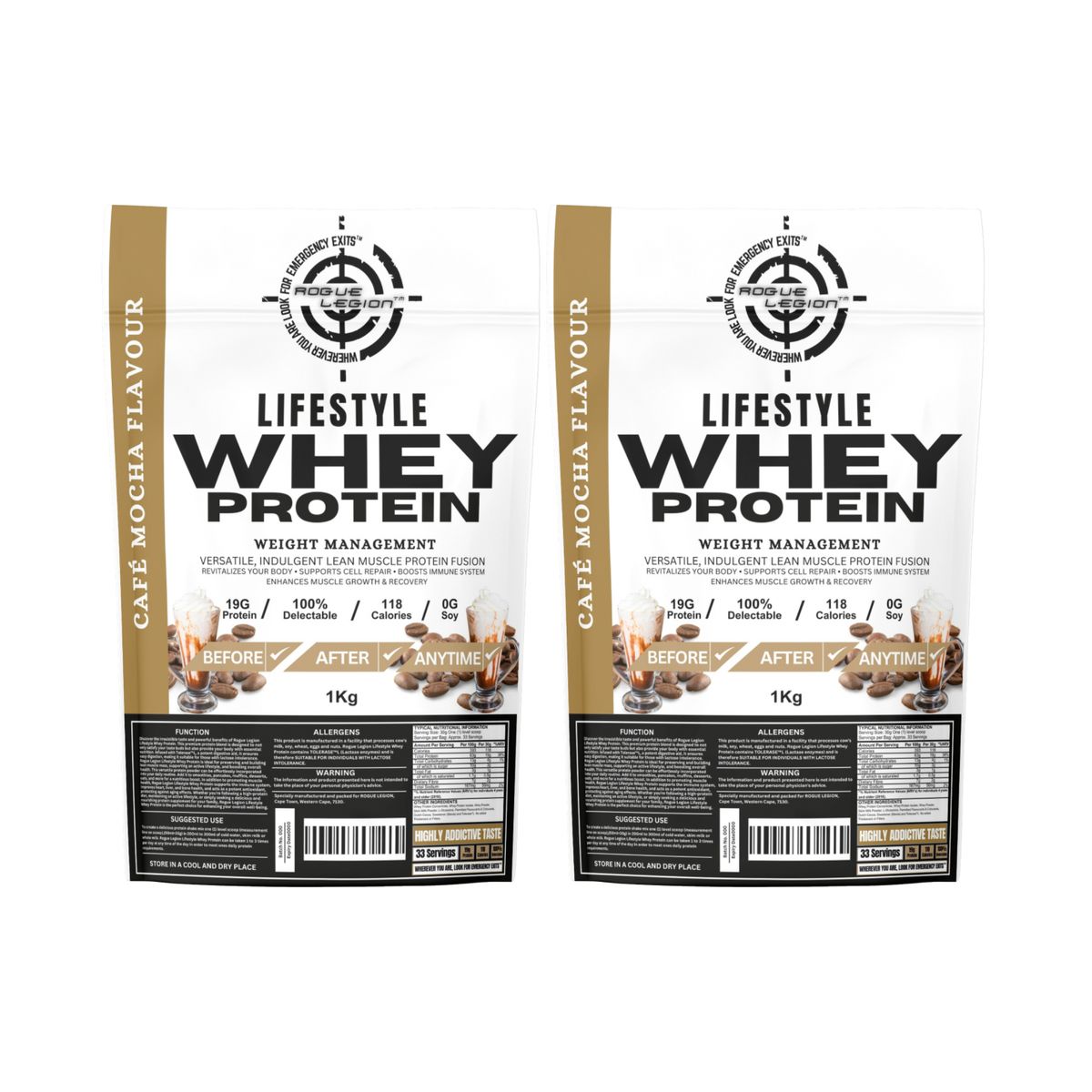 Lifestyle Whey Protein-2x1kg Combo