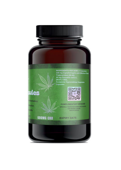 Pure CBD - 30 Capsules- 600mg